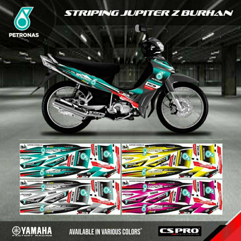 LIST STRIPING MOTOR JUPITER Z BURHAN PETRONAS/LIST STIKER MOTOR JUPITER Z BURHAN/STIKER JUPITER Z