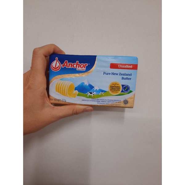 

anchor unsalted butter kemasan pad