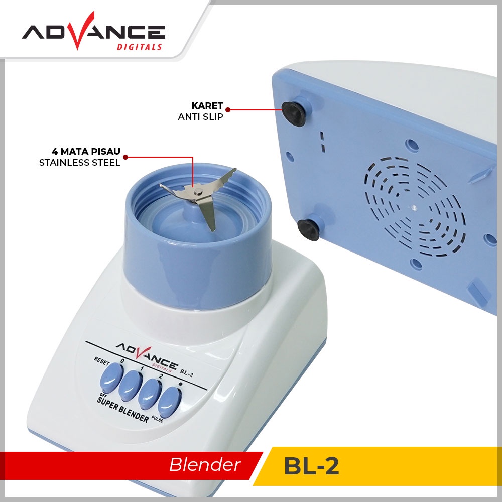 【Garansi 1 Tahun】Advance BL-2 Juicer Blender Food Grade