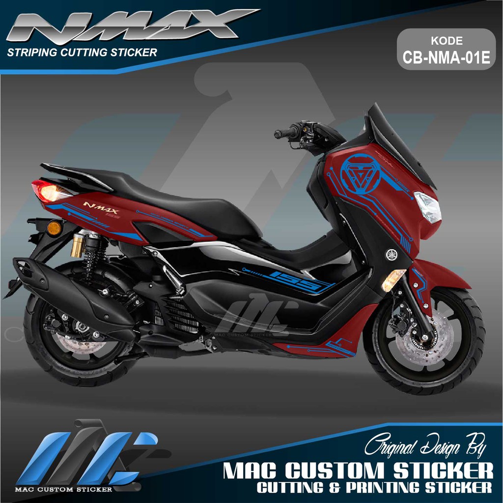 Cutting Sticker Nmax New Stiker Nmax 2020 Untuk Nmax Merah Cb Nma 01 Shopee Indonesia