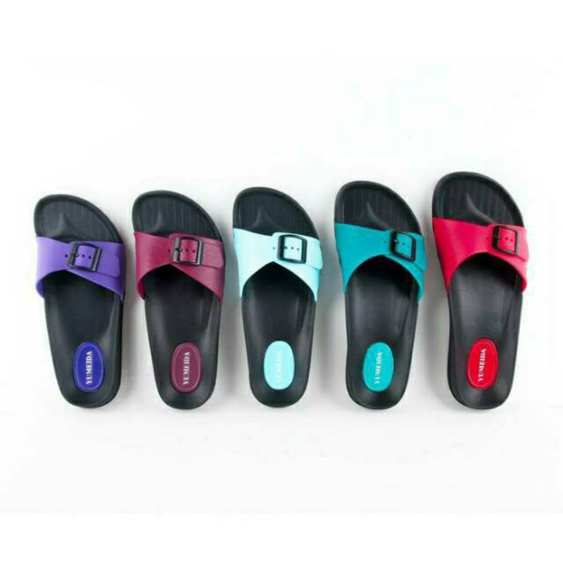 Sandal Slop karet wanita Yumeida
