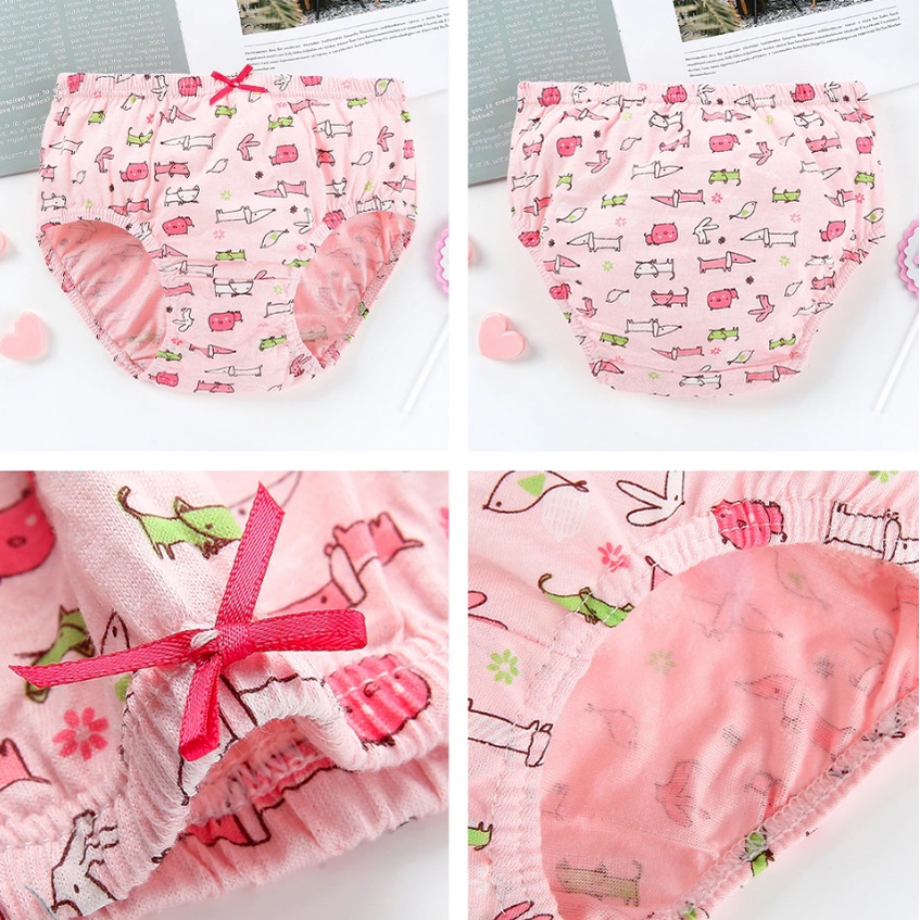 SET Celana Dalam Anak Perempuan Celana Dalam Katun Anak dengan Box Kolor Anak Perempuan Import Doggy