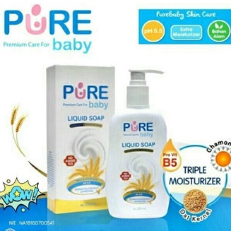 Pure BB Liquid Soap Sabun Bayi Kulit Sensitif - 230ml PureBaby Pure Baby sabun mandi bayi