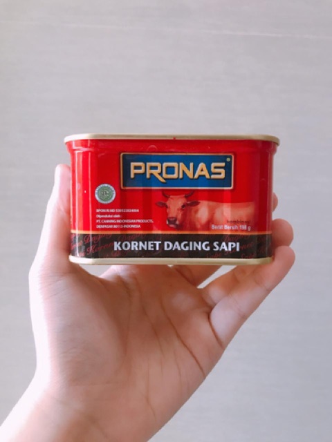 PRONAS Kornet Kaleng Daging Sapi 198g / Corned Beef Pronas 198 gram / Kornet Sapi Pronas Kecil