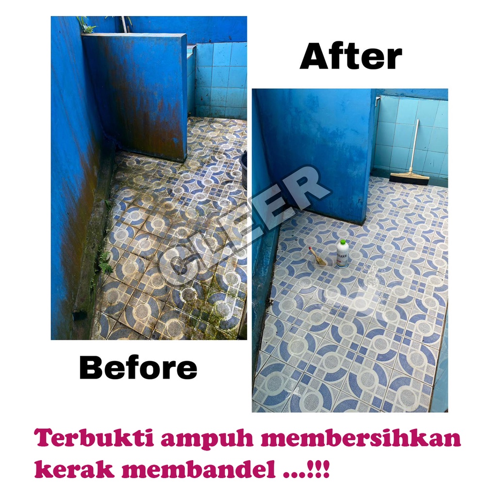 CLEER 1000ml pembersih kerak kamar mandi / kerak keramik toilet membandel