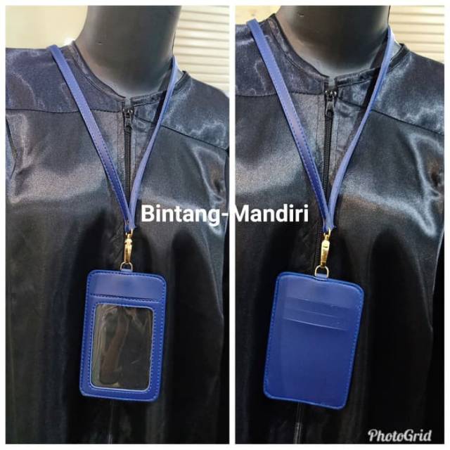 

Name Tag ID Card Holder Warna Biru 4 Slot Kualitas Bagus