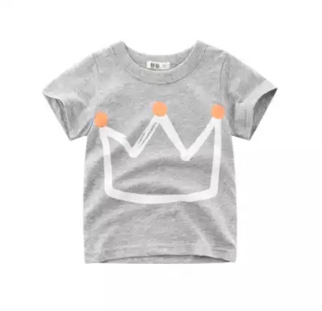 Baju atasan anak kaos Motif crown