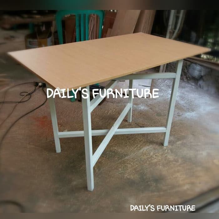 GOSEND Meja Lipat 120x50Meja Makan LipatMeja Bazar Lipat