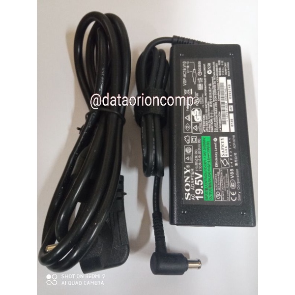 Adaptor Charger Sony 19.5V 3.9A DC 6.5*4.4 mm for Laptop Sony Vaio VGP-19v19 19v27 19v37