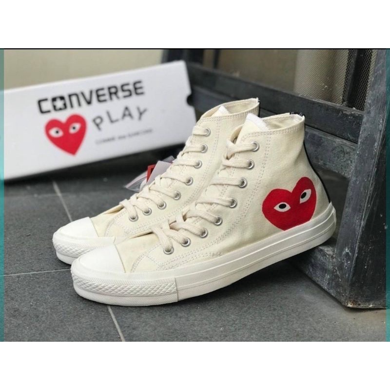 Converse cdg play high white