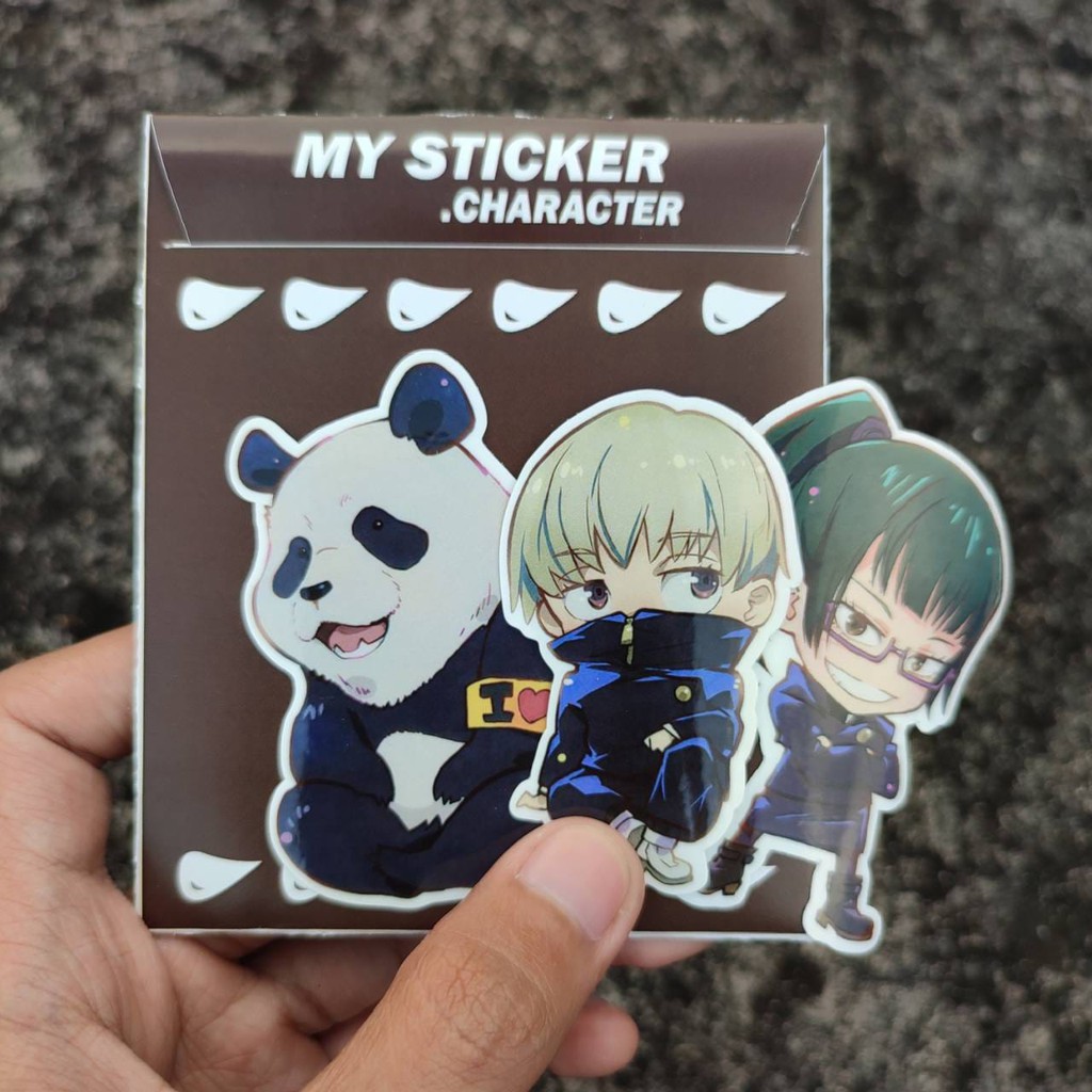 Sticker Anime Terlengkap - Stiker Jujutsu Kaisen - 1set isi 9