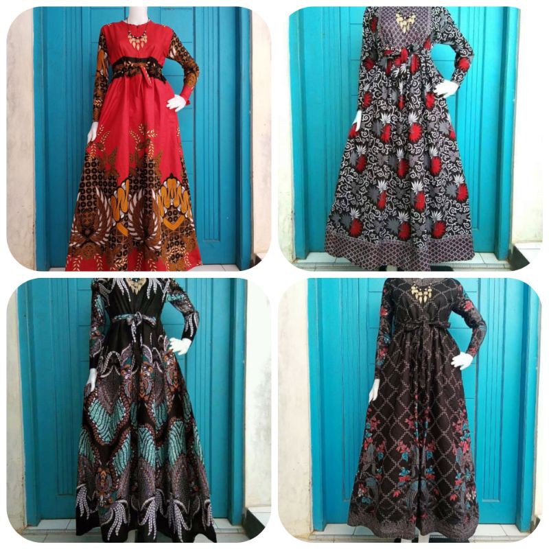 MS GAMIS BATIK SRIWEDARI MAXI KATUN BUMIL ALLSIZE DAN JUMBO