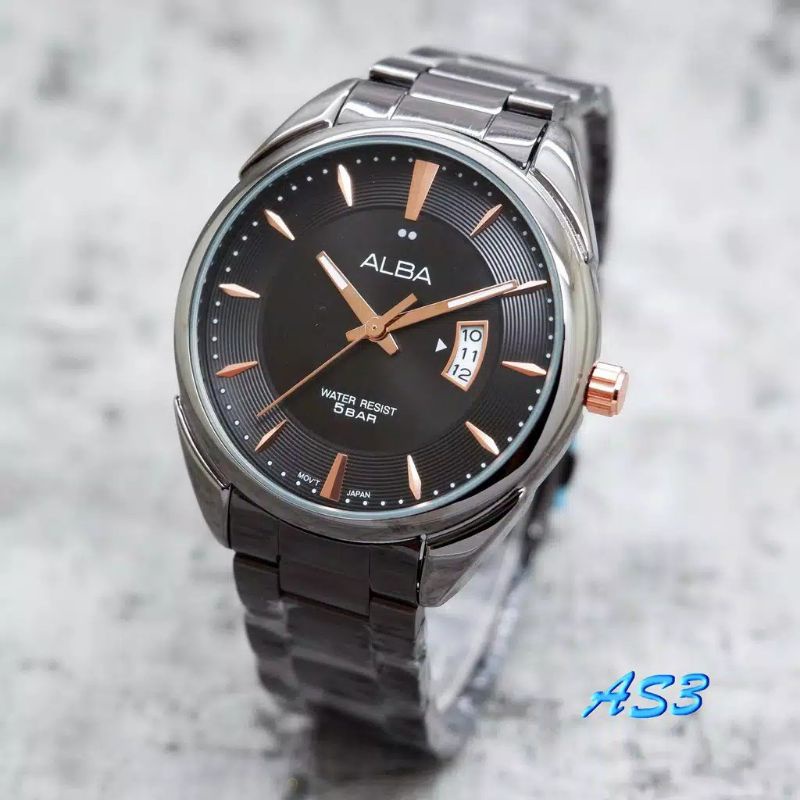 Jam Tangan Alba Jam Tangan Terlaris Stainliss Steel Anti Air