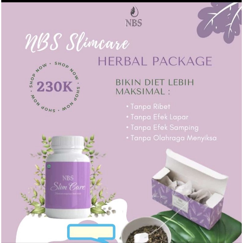 

NBS slim Reborn sepaket + teh