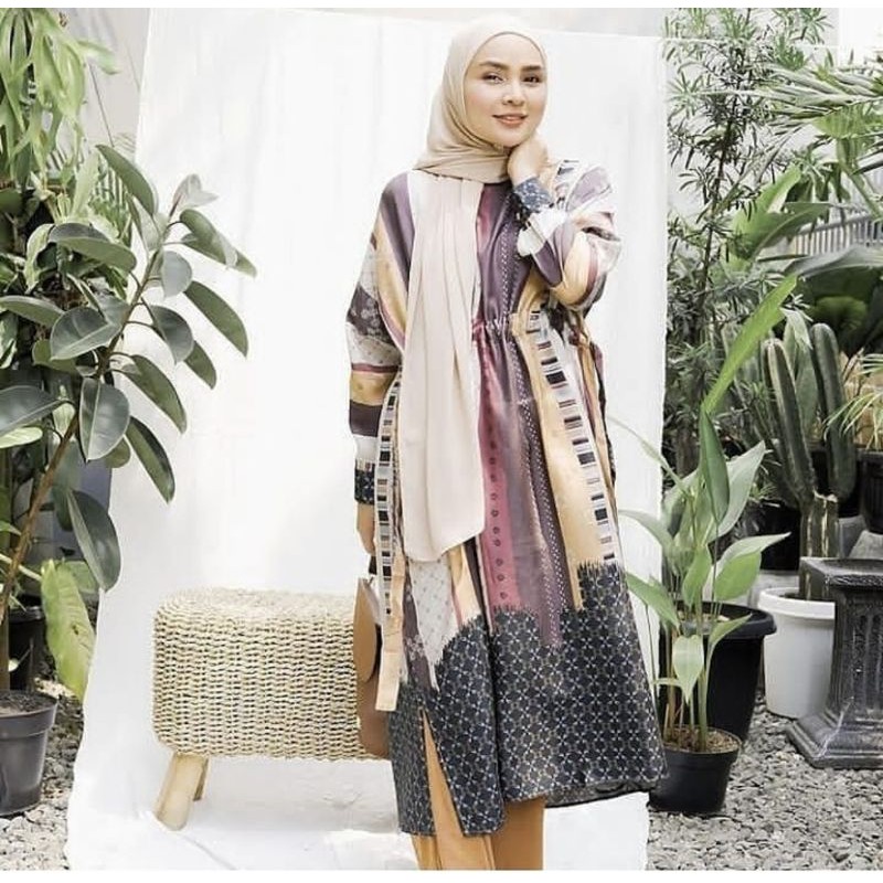 Purple Printed Achala Ria Miranda Cottonink