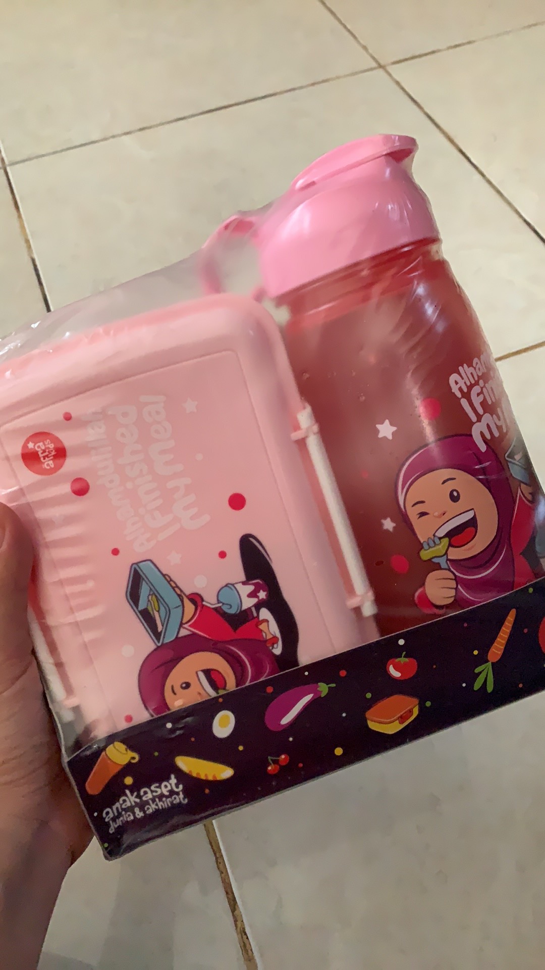 [sale]afra Kids Kotak Makan Lunchset Tempat Bekal Anak- Kotak Makan Anak Perempuan