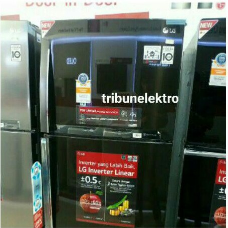 Kulkas Besar LG 2 Pintu 437 Liter GN-452HXHN