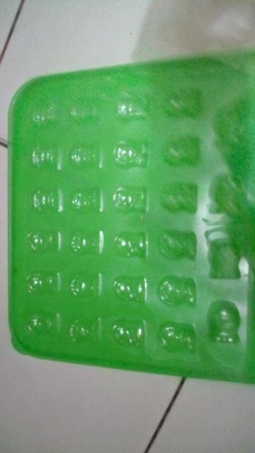 Cetakan Coklat Puding Mika  Tema Lebaran Ketupat Masjid Anak Sholeh Kubah Beduq