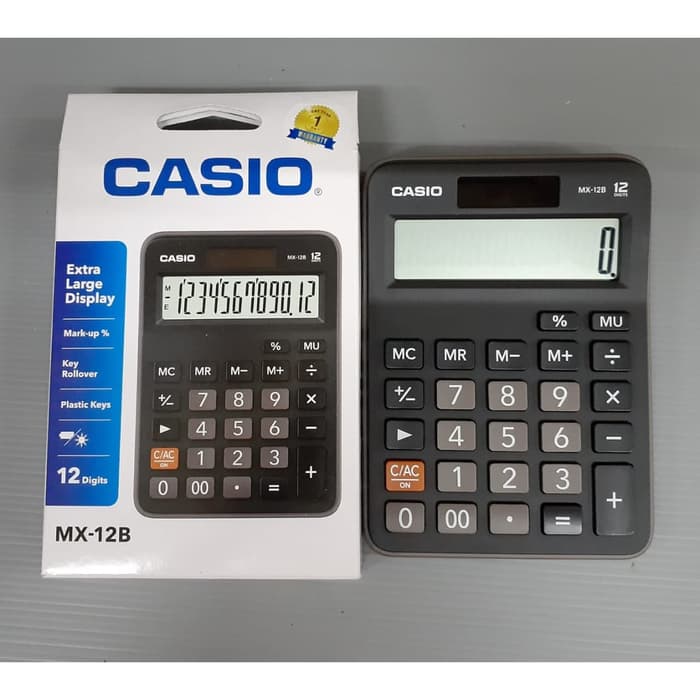 

KALKULATOR CASIO MX-12B | CALCULATOR 12 DIGIT | STATIONERY | ATK