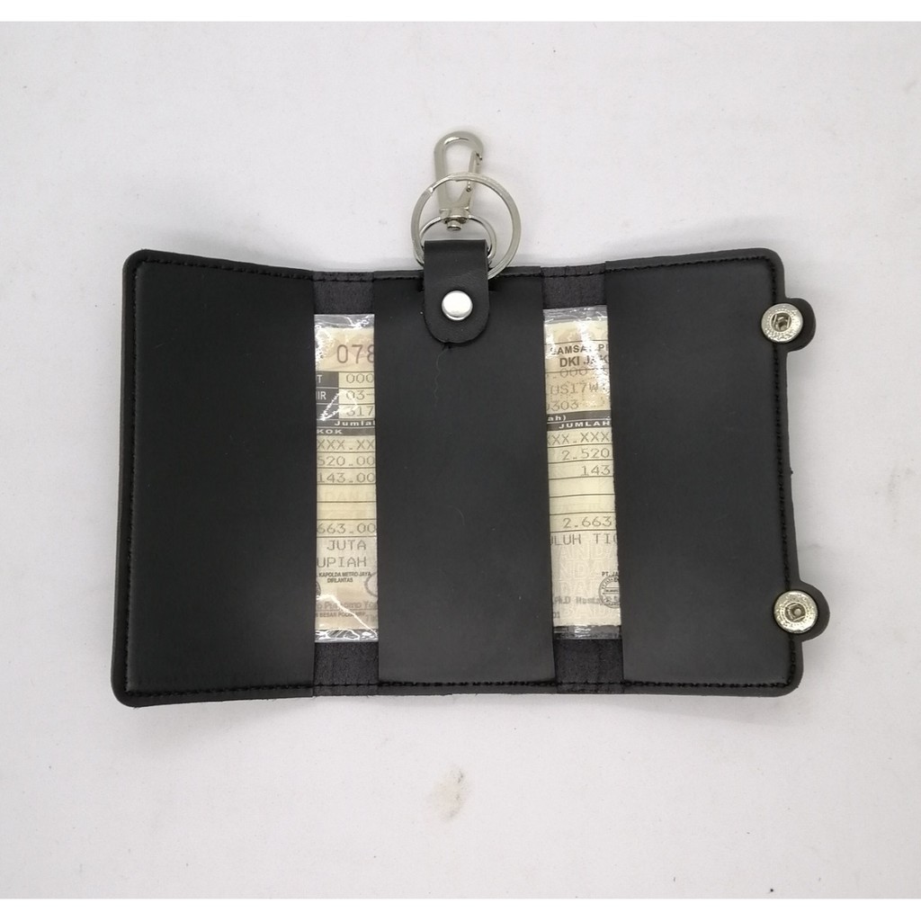 Dompet STNK / Gantungan Kunci Mobil dan Motor Bahan Synthetic Leather