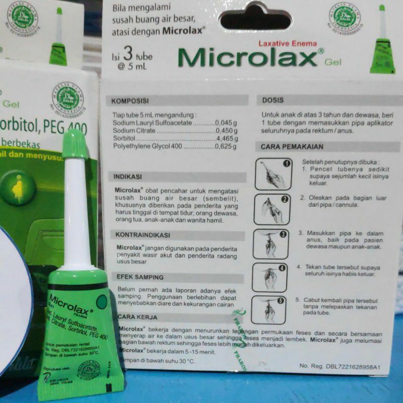 COD Microlax gel 5 ml tube susah buang air besar BAB Sembelit mikrolak dewasa anak orang tua ibu hamil