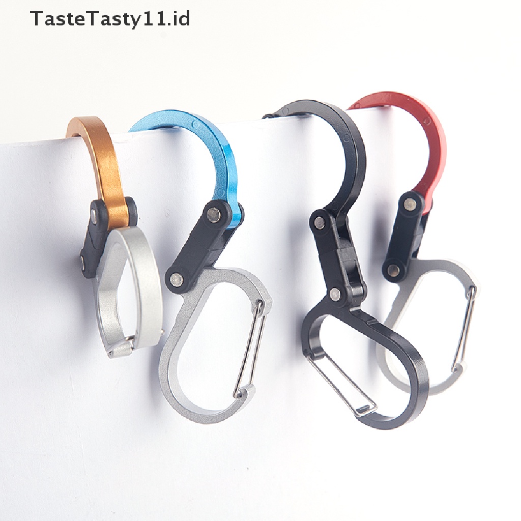 【TasteTasty】 Carabiner Rotating Hook Clip Strong Clips For Camping Hiking Travel Backpack .