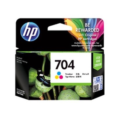 Tinta HP 704 Colour Original . tinta printer HP ori