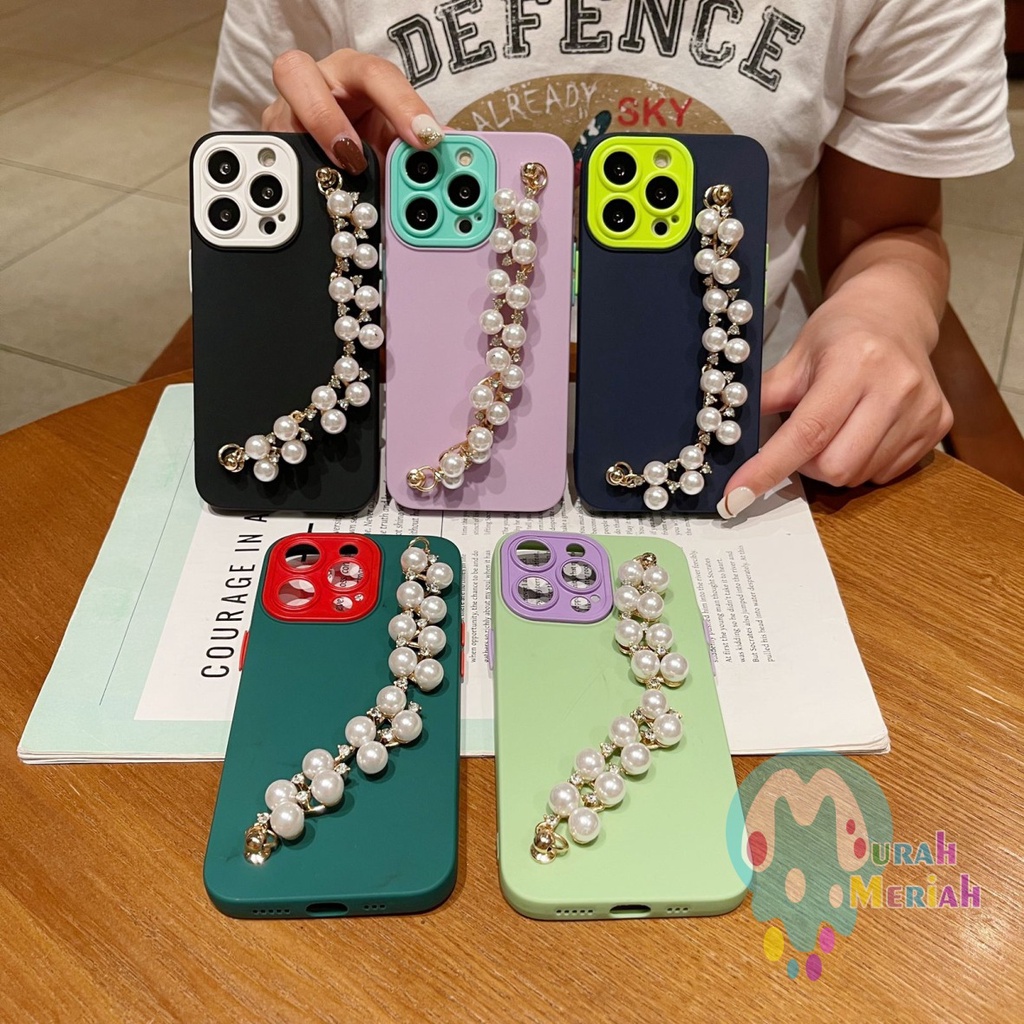 SOFTCASE NALLE RANTAI MUTIARA MACARON CANDY KOPER 2IN1 PROTECTION XIAOMI REDMI NOTE 11 11S 11 PRO 9T