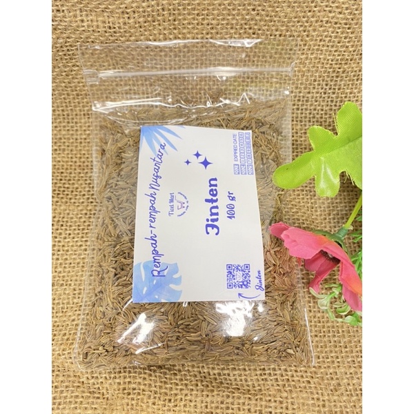 100gr | JINTEN JINTAN WANGI | CUMIN CARAWAY | Herbal asli alami bumbu dapur rempah nusantara indonesia opor