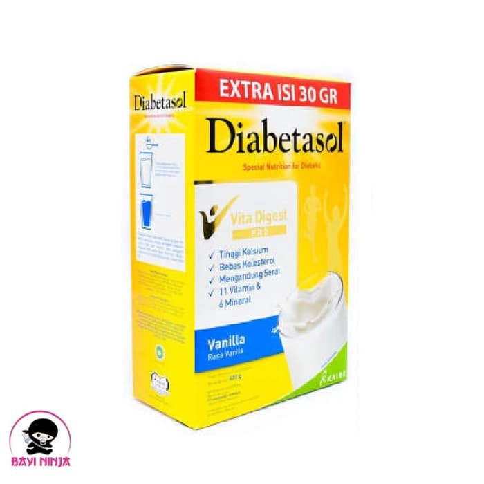 

DIABETASOL Nutrition for Diabetic Susu Diabetes Vanila Box 600g / 600