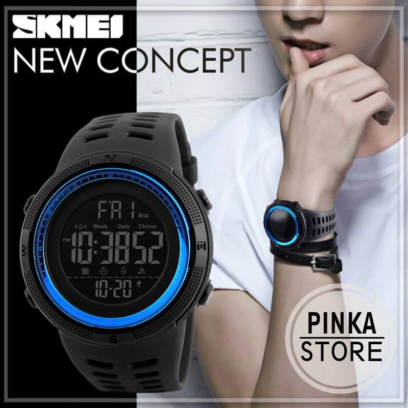 Jamtangancowok Macho Sport Outdoor S K M E I W25W Asli Bergaransi Water Resist - Blue