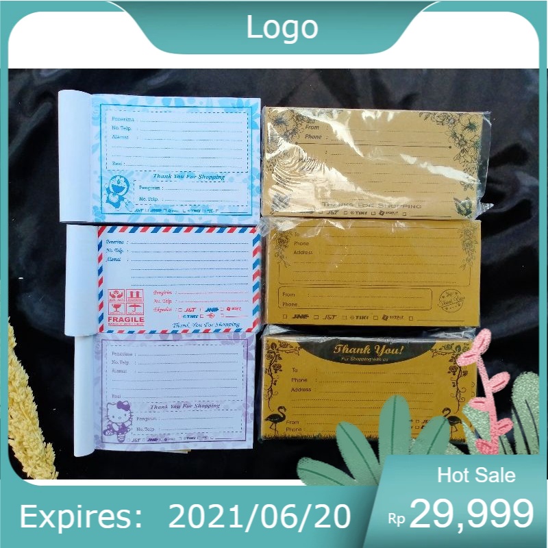 

ISI 100 LEMBAR LABEL PENGIRIMAN OLSHOP MURAH