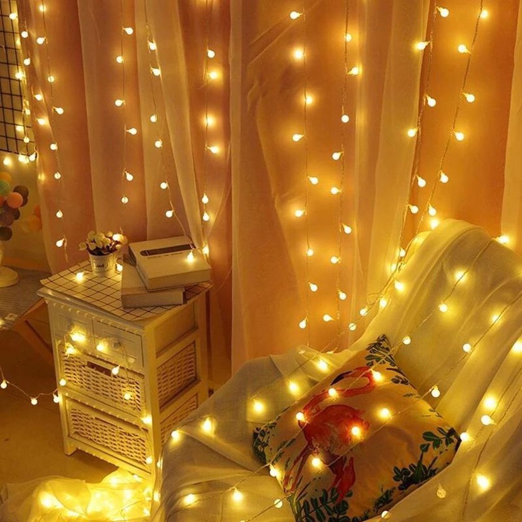 LAMPU TUMBLR LIGHT TUMBLER DEKORASI RUANGAN KELAP KELIP HIASAN NATAL CRISTMAS TWINKLE LIGHT VA206