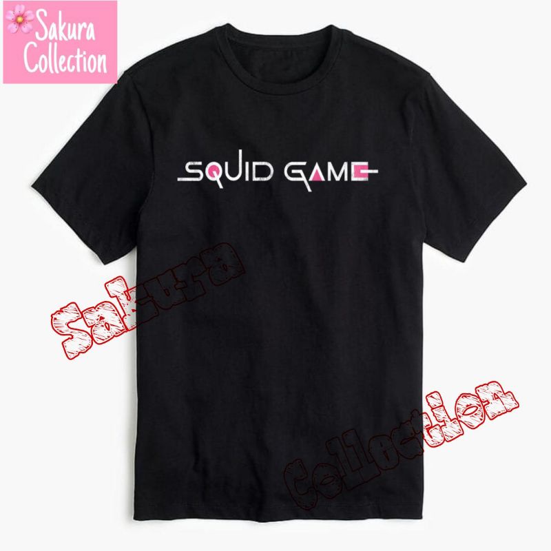 kaos baju SQUID GAME t-shirt Netflix Drakor K-drama pakaian drama Korea  vintage bootleg