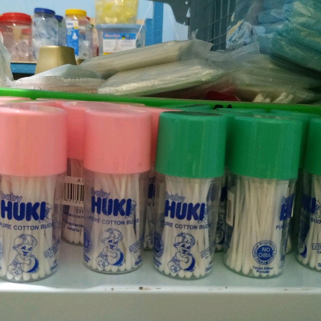 Huki Cotton Buds POT Extra Fine