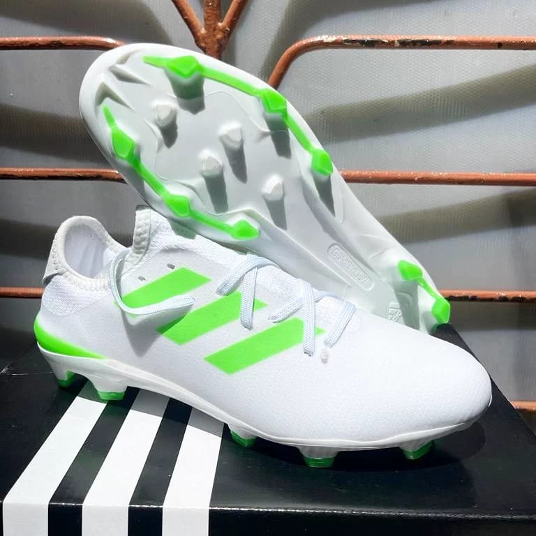 Sepatu Bola GAMEMODE KNIT WHITE GREEN FG