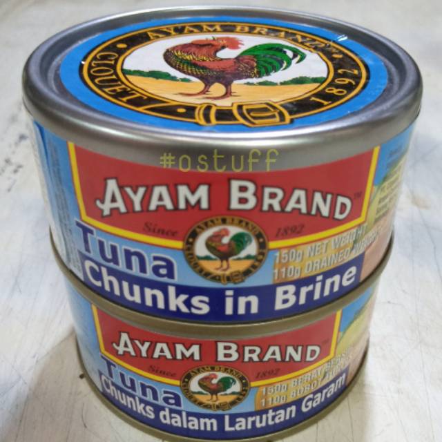 

TUNA CHUNKS IN BRINE AYAM BRAND 150GR