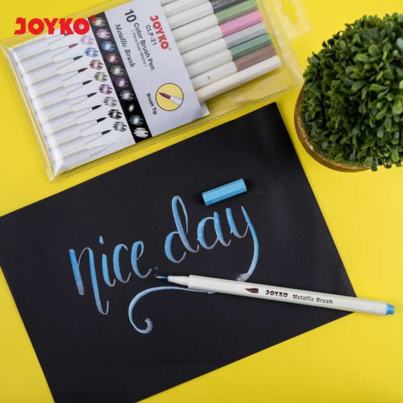 COLOR BRUSH PEN JOYKO CLP 21 / PENA KUAS METALIK JOYKO CLP 21