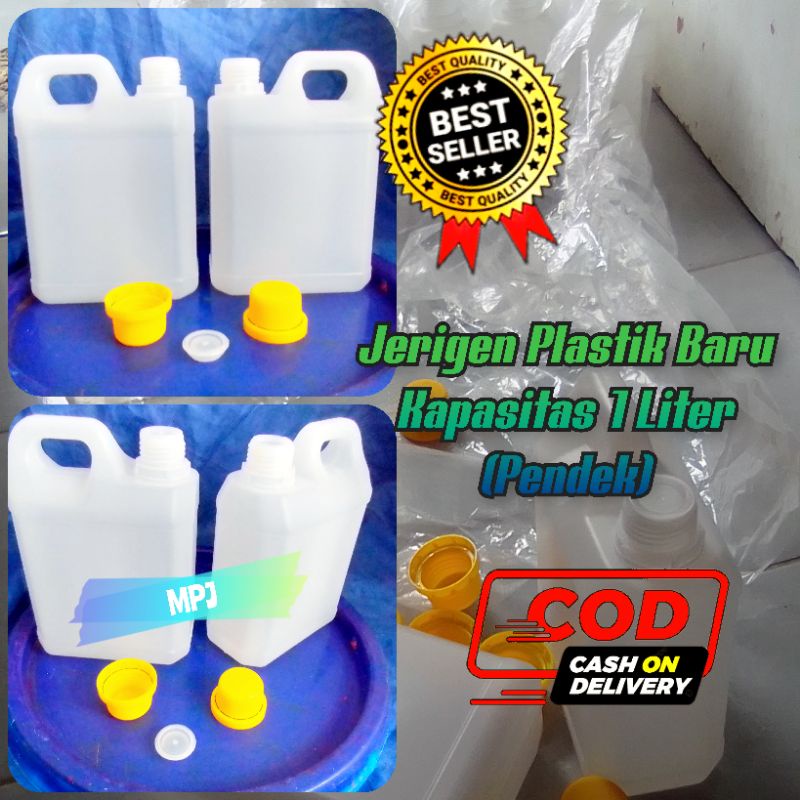 

Jerigen Plastik Baru 1 Liter Pendek