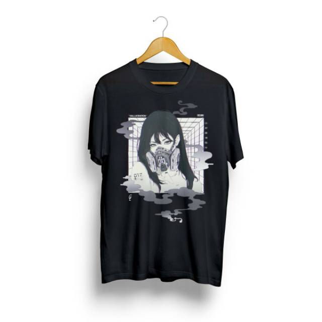Kaos Distro Custom Murah Design Anime Keren Hallucination Bisa Request Design Sesukamu Shopee Indonesia