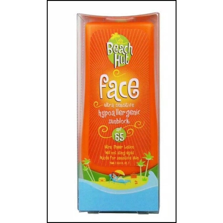 Beach Hut Face Sunblock Spf65/Sunblock Muka Wajah 75Ml