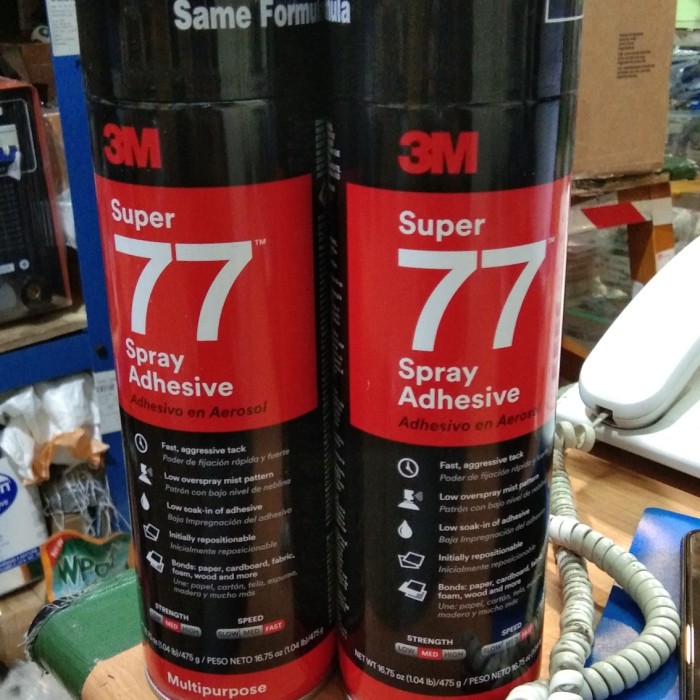 3M Super 77 Semprot Serbaguna Spray Adhesive 475gr ORI 3 M SERBAGUNA SPRAY ADHESIVE SERBAGUNA 3M