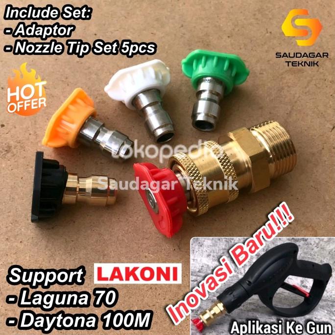 Nozzle Tip Gun Pendek Quick Release Lakoni Laguna 70 Daytona 100 100m Termurah