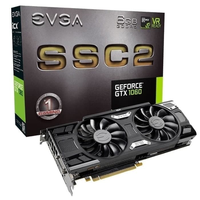 VGA EVGA GEFORCE GTX 1060 SSC2 GAMING 6GB