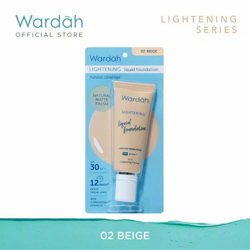 Wardah Lightening Liquid Foundation shade 1-4 25 ml