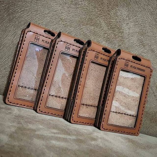 

ID Card Holder plip magnet kulit asli