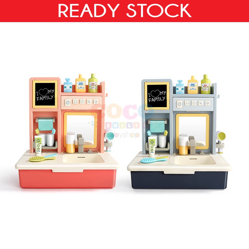 Mainan Edukasi Anak Wastafel Washbasin Simulation Play Ready Stock