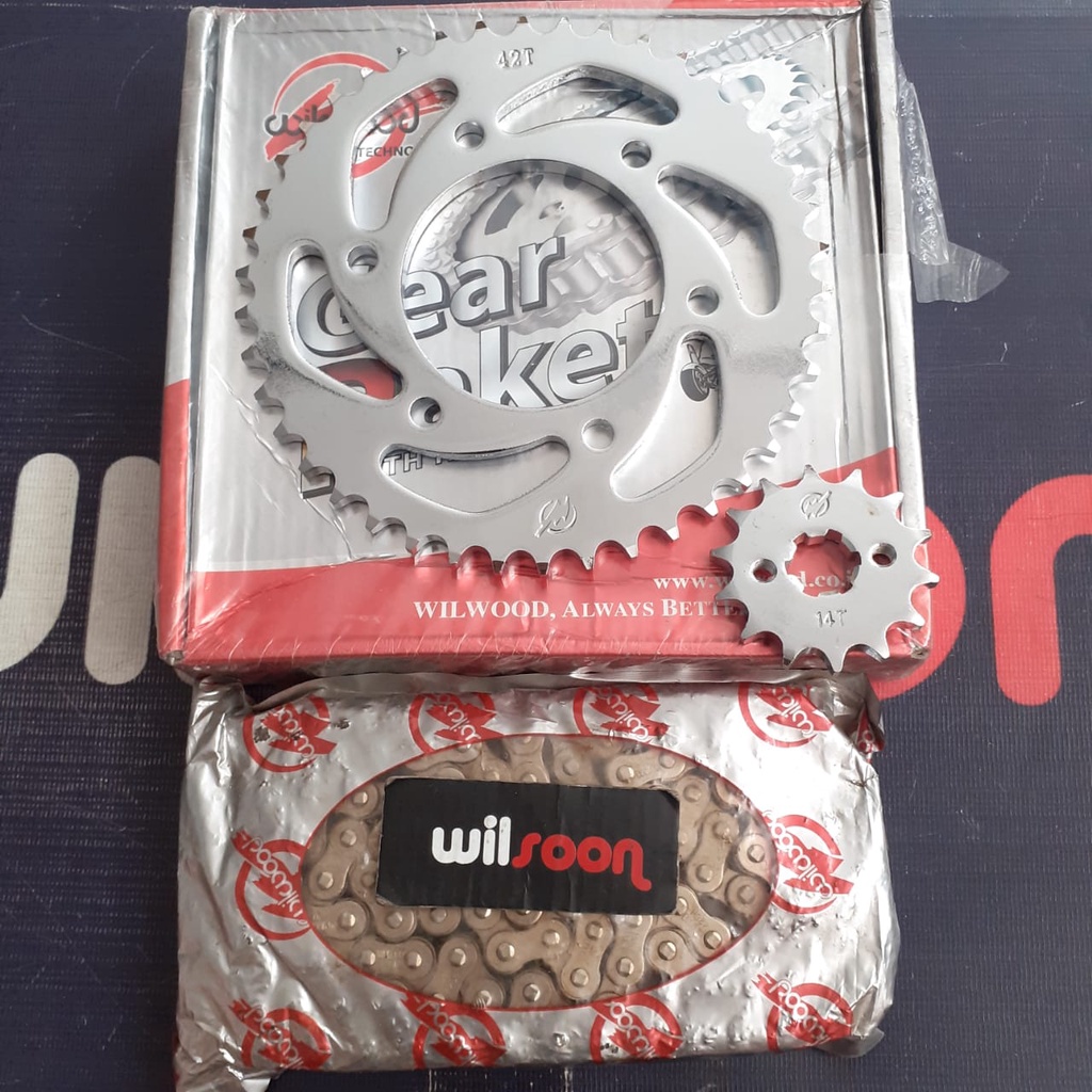 Gear Paket / Gir Set Yamaha Jupiter MX King / Yamaha Sniper 150 MXi (Filipina) Krom Wilwood