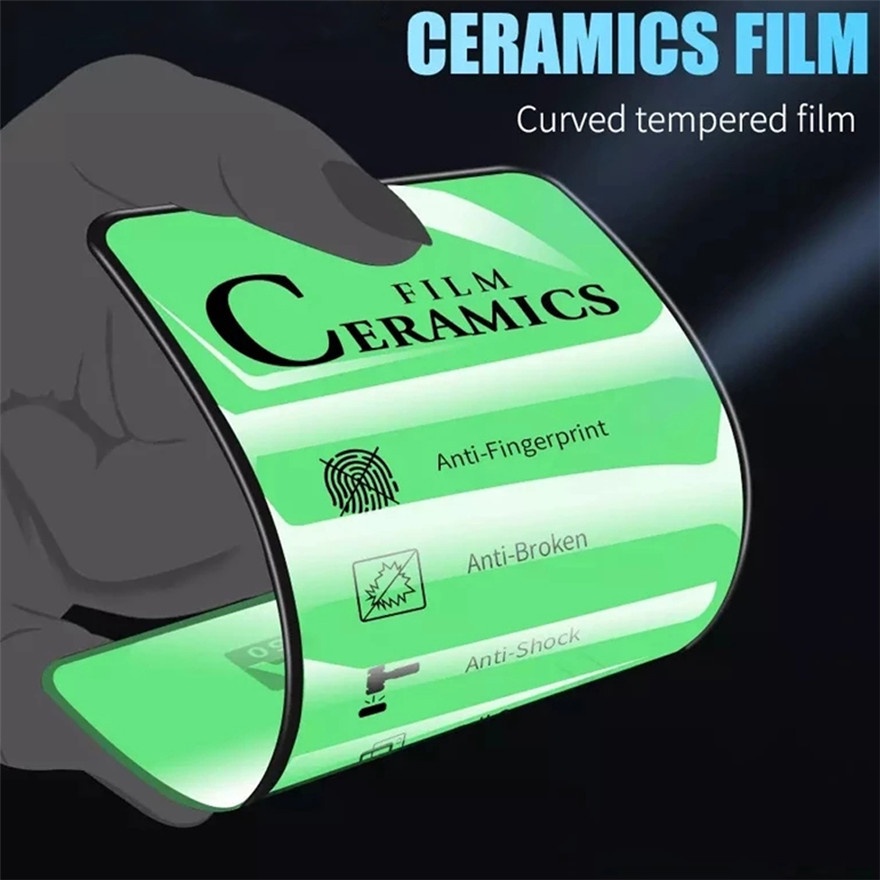 Soft Film Samsung A03S A02 M02 A02s A72 A52 A42 A32 A12 A21s A71 A51 A31 A11 M11 A70 A70s A50 A50s A30 A30s A20 S21FE Explosion Proof Full Cover Soft Ceramic Film Protective Screen Green Flim