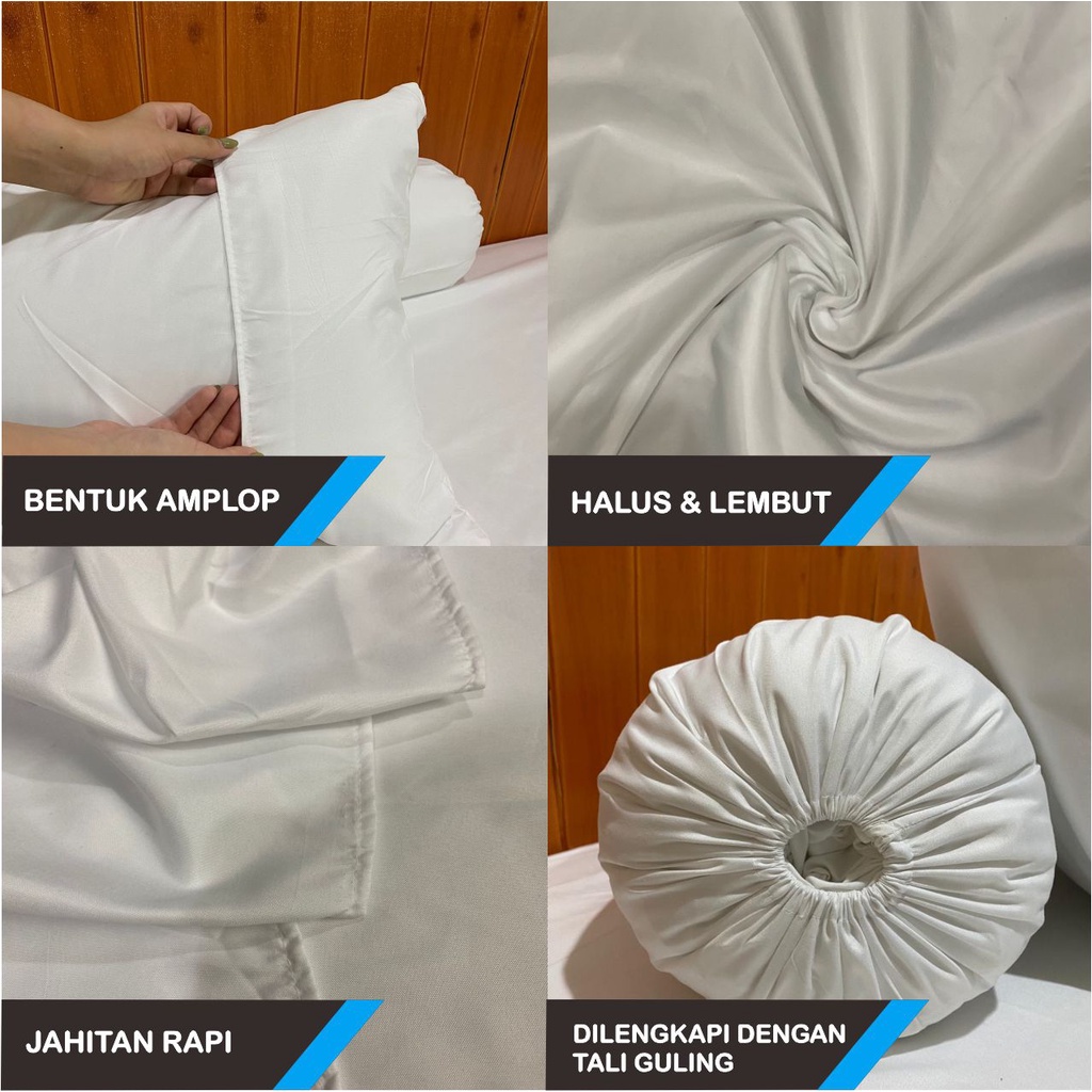 Sarung Bantal Polos Embos- Sarung Guling Polos Embos - Sarban 50 X 70cm - Sargul 40 X 100cm - Sandy Collection